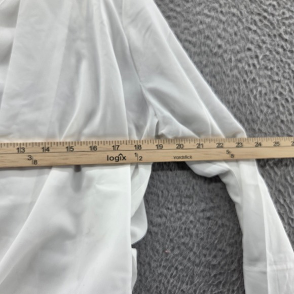 Cabi Womens Indulge Tunic Top Medium Ivory Layered V-Neck Lightweight Drape - Picture 7 of 13